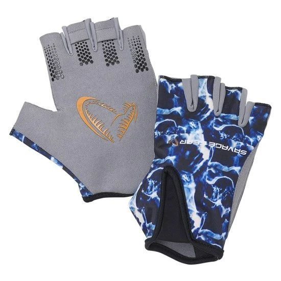 Savage Gear Marine Demi Gants Bleu Mer 1 Savage Gear Marine Demi Gants Bleu Mer