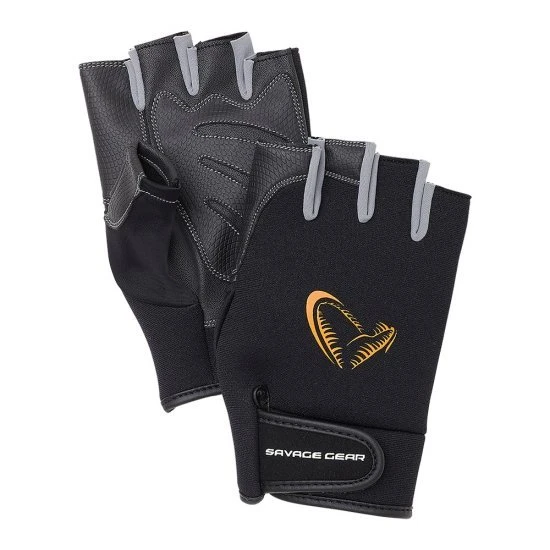 Savage Gear Néoprène Half Finger Noir 1 Savage Gear Néoprène Half Finger Noir
